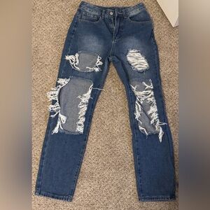 Shein Women XS Ripped Jeans